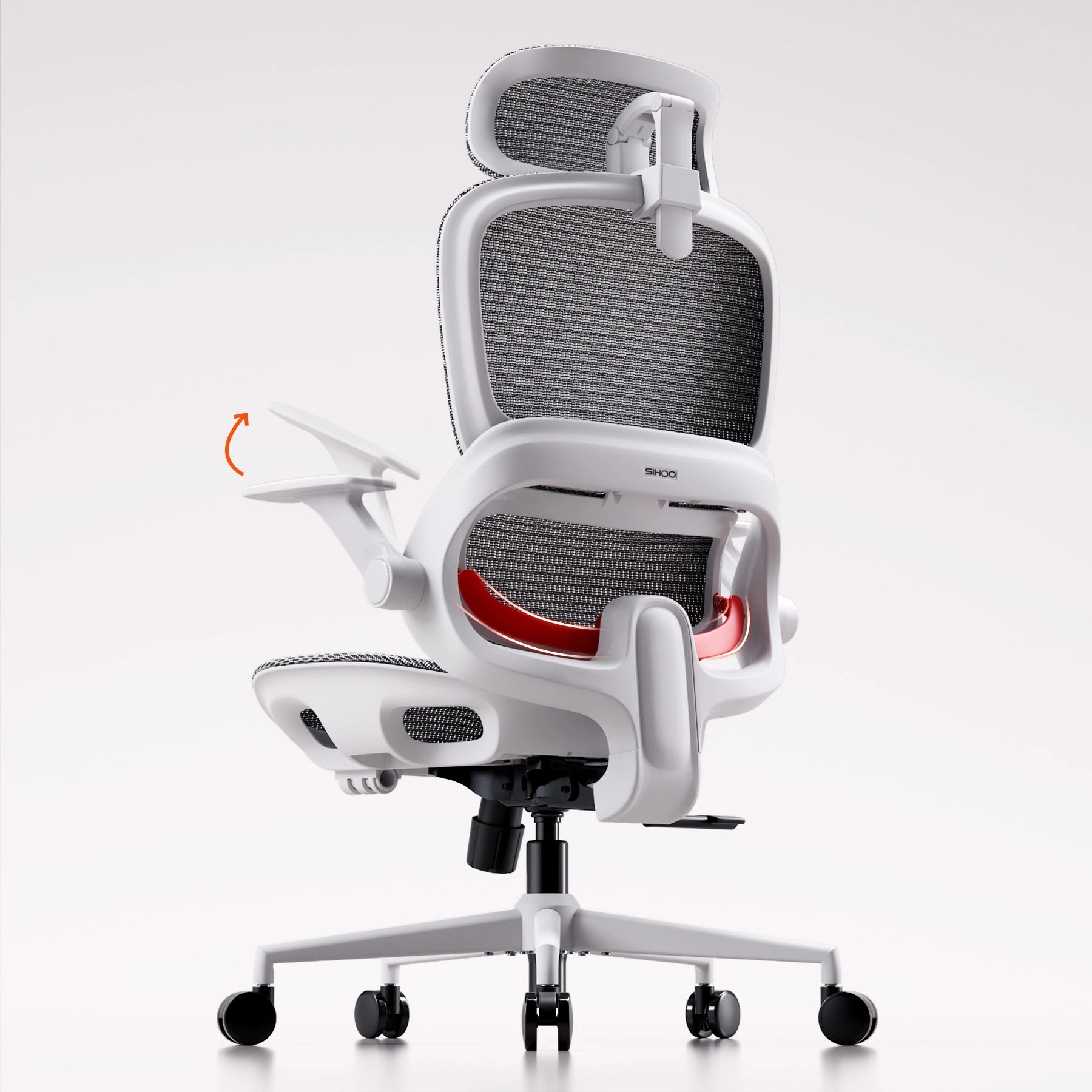 Sihoo B100 Ergonomischer Bürostuhl mit hochklappbaren Armlehnen