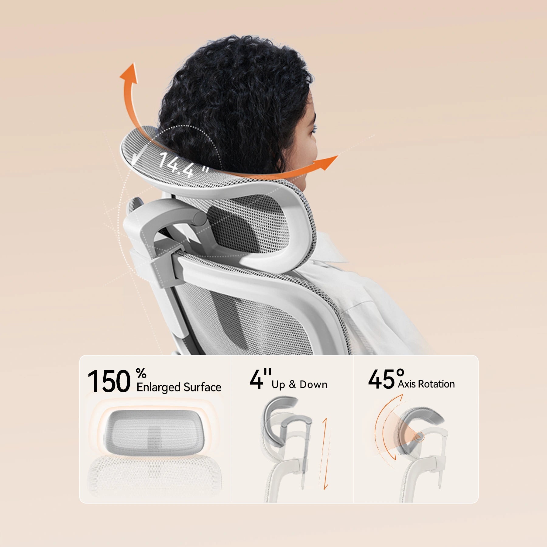Sihoo B100 Ergonomischer Bürostuhl mit hochklappbaren Armlehnen