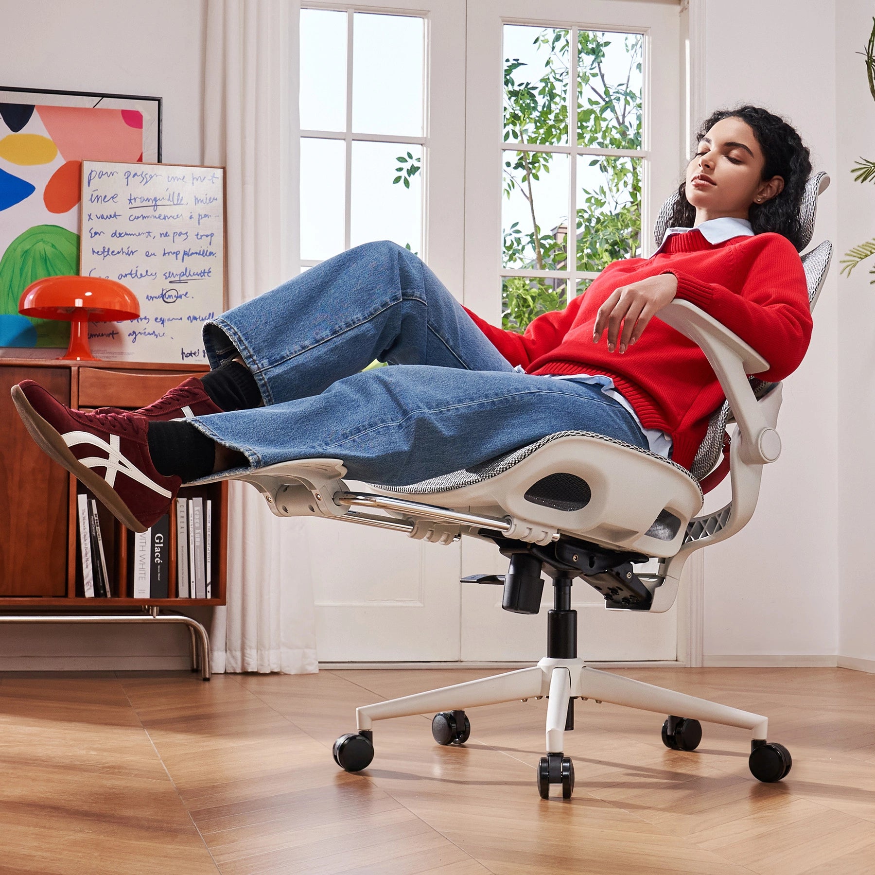 Sihoo B100 Ergonomischer Bürostuhl mit hochklappbaren Armlehnen