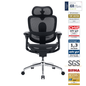 Doro C300 Pro V2 Ergonomischer Stuhl mit Ganzkörper-Anpassung